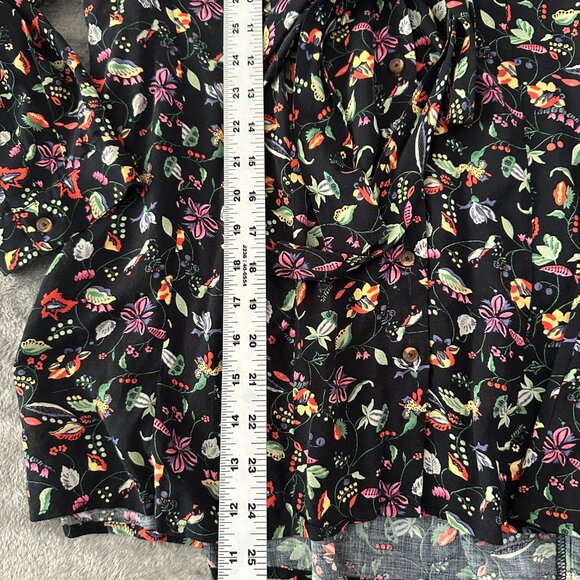 Conversations by Anthropologie 21 of 52 Bow Front Blouse Shirt Women's 4 Floral - Picture 5 of 7